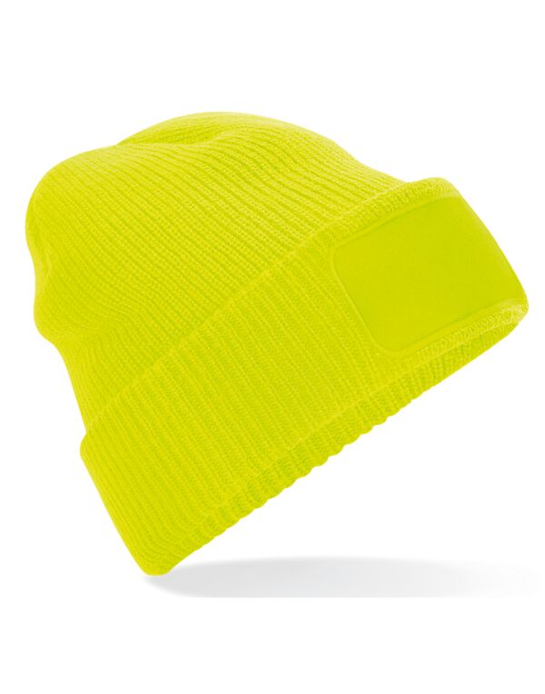 B440 Fluoresent Yellow Thinsulate™ Patch Beanie