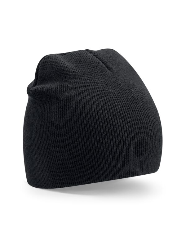 B44R Beechfield Recycled Original Pull-On Beanie Black B44R Beechfield Recycled Original Pull-On Beanie Black