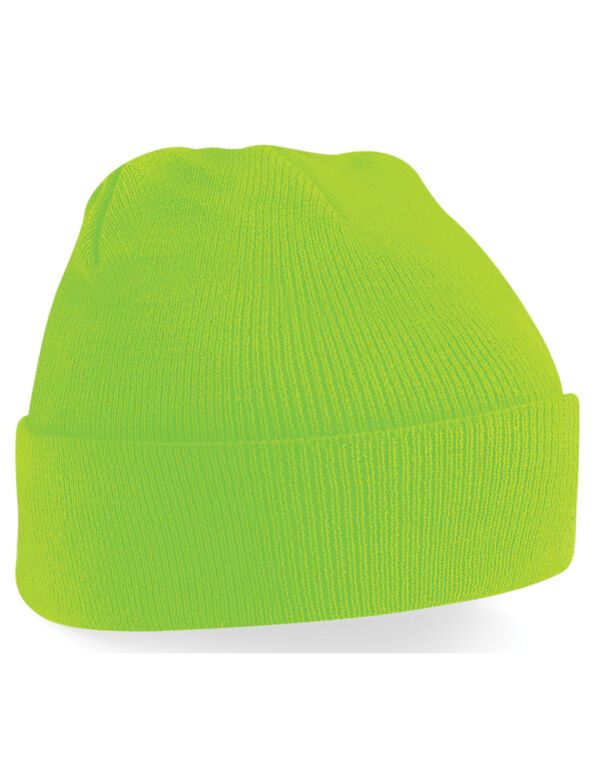 B45 Beechfield Original Cuffed Beanie Fluorescent Green