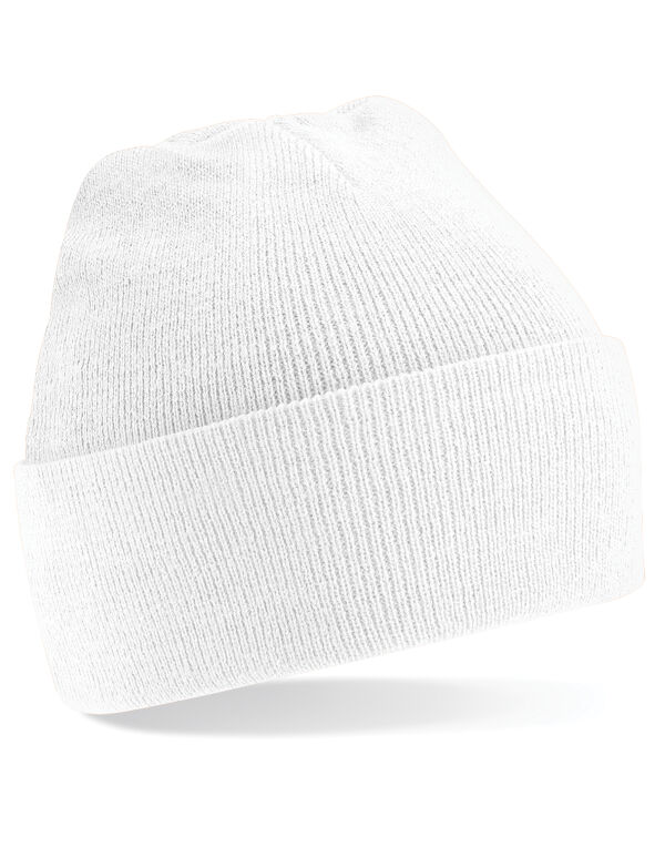 B45 Beechfield Original Cuffed Beanie White