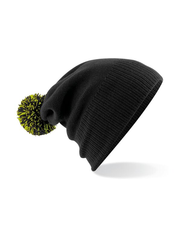 B450 Beechfield Snowstar Beanie Black/Lime Green B450 Beechfield Snowstar Beanie Black/Lime Green