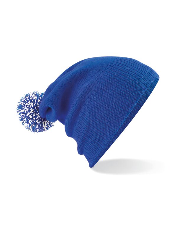 B450 Beechfield Snowstar Beanie Bright Royal/White