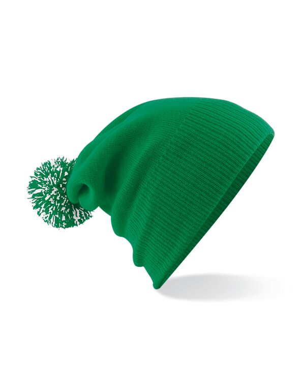 B450 Beechfield Snowstar Beanie Kelly Green/white B450 Beechfield Snowstar Beanie Kelly Green/white