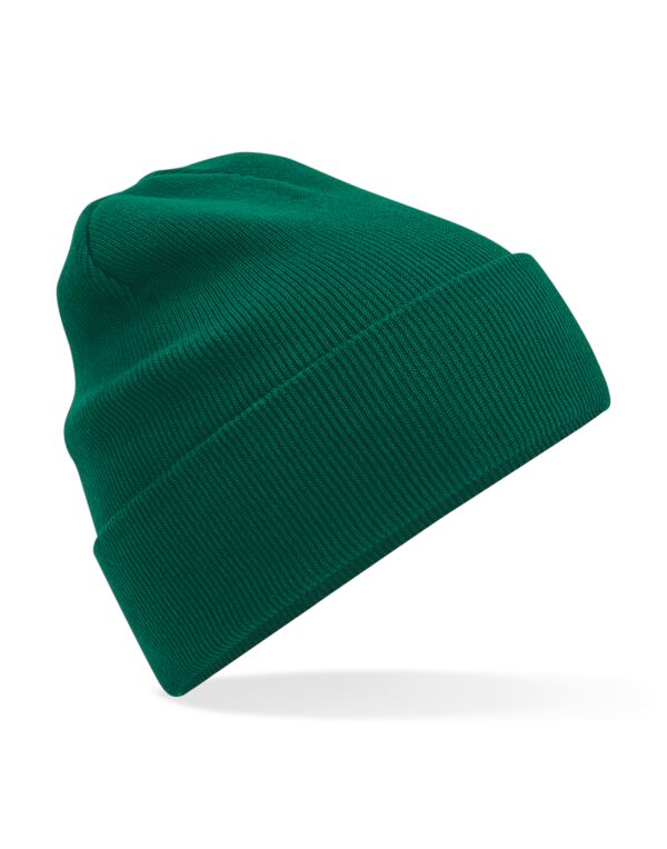 B45N Beechfield Organic Cotton Original Cuffed Beanie Bottle Green B45N Beechfield Organic Cotton Original Cuffed Beanie Bottle Green