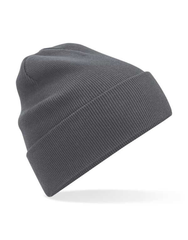 B45N Beechfield Organic Cotton Original Cuffed Beanie Graphite B45N Beechfield Organic Cotton Original Cuffed Beanie Graphite