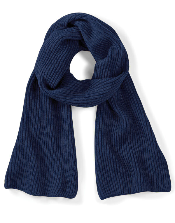 B469 Beechfield Metro Knitted Scarf French Navy B469 Beechfield Metro Knitted Scarf French Navy