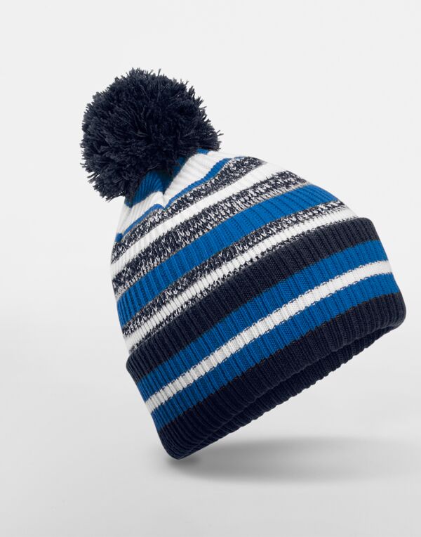 B474R Beechfield Multi-Sport Fan Beanie French Navy/Sapphire Blue/White B474R Beechfield Multi-Sport Fan Beanie French Navy/Sapphire Blue/White