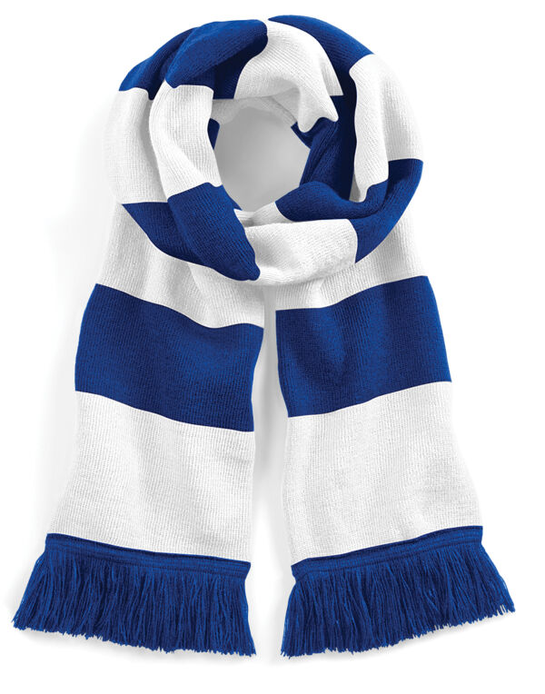B479 Beechfield Stadium Scarf Bright Royal/White B479 Beechfield Stadium Scarf Bright Royal/White
