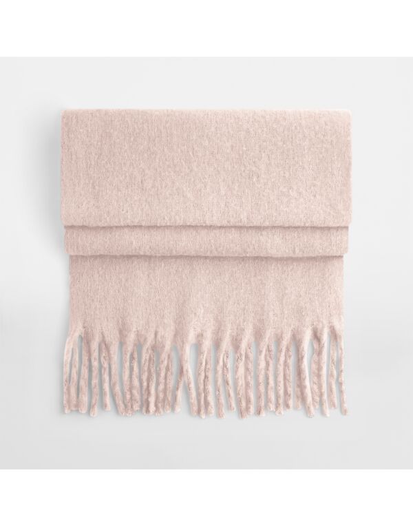 B496R Beechfield Fluffy Scarf Blush