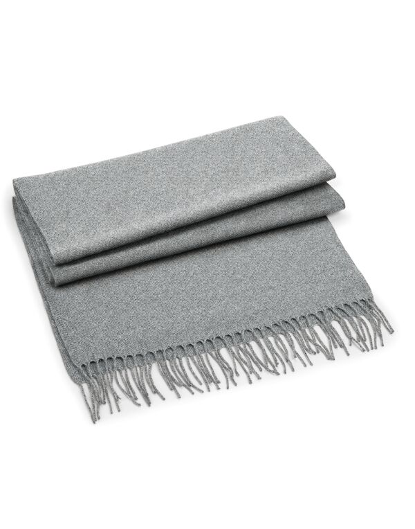 B500 Beechfield Classic Woven Scarf Heather Grey