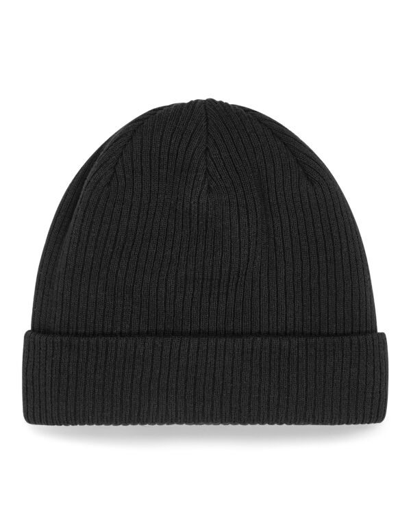 B50N Beechfield Organic Cotton Beanie Black