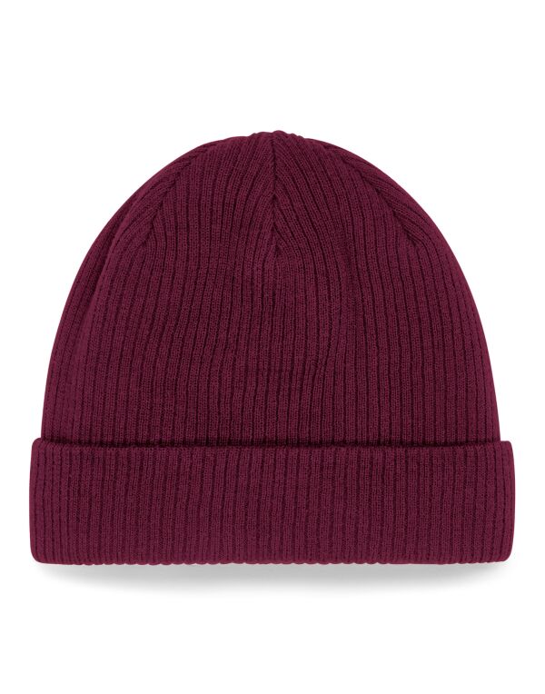 B50N Beechfield Organic Cotton Beanie Burgundy B50N Beechfield Organic Cotton Beanie Burgundy