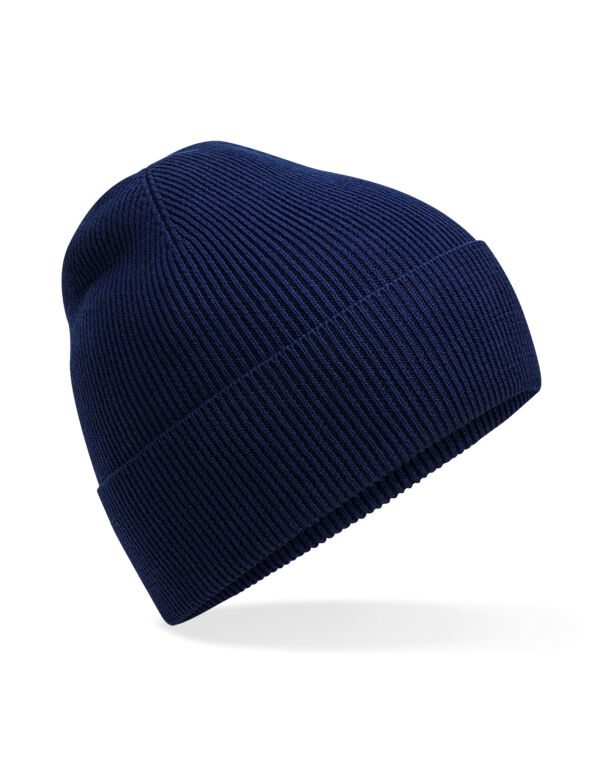B51N Beechfield Organic Cotton Fine Knit Beanie Oxford Navy B51N Beechfield Organic Cotton Fine Knit Beanie Oxford Navy