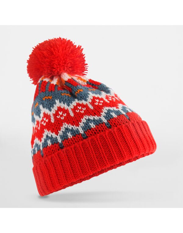 B528 Beechfield Retro Ski Beanie Alpine Racer