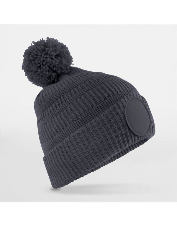 B530R Beechfield Fan Patch Beanie Graphite