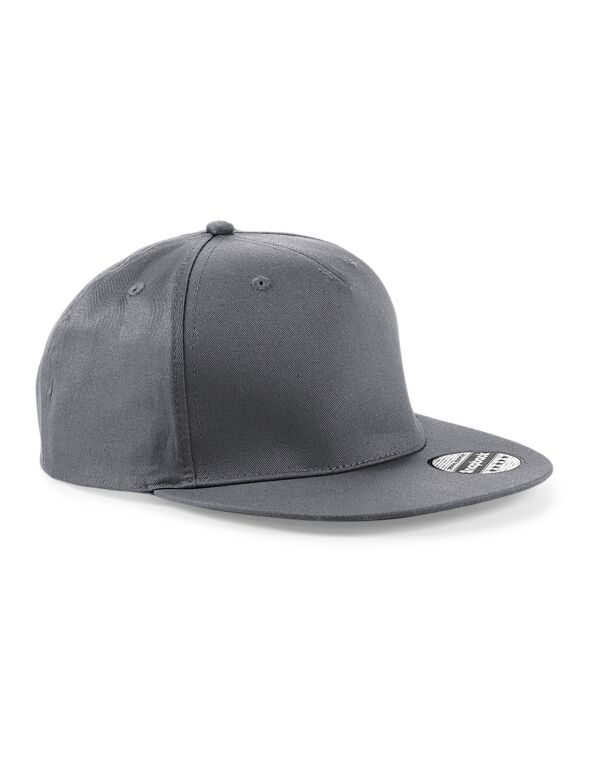 B610 Beechfield 5 panel Snapback Rapper Cap Graphite B610 Beechfield 5 panel Snapback Rapper Cap Graphite