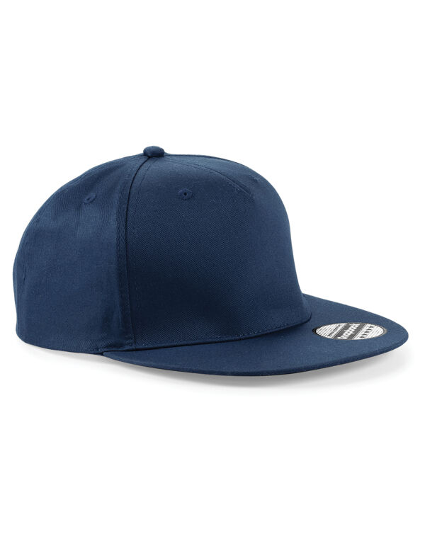 B610 Beechfield 5 panel Snapback Rapper Cap French Navy B610 Beechfield 5 panel Snapback Rapper Cap French Navy