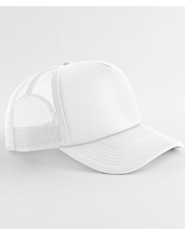 B634R White Classic Foam Trucker