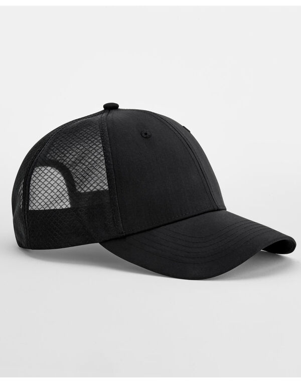 B644R Beechfield Technical Mesh Trucker Black/Black