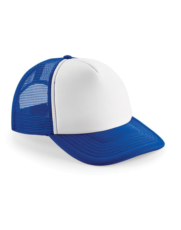 B645 Beechfield Vintage Snapback Trucker Bright Royal/White