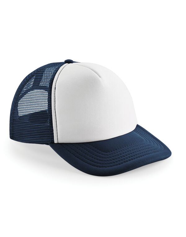 B645 Beechfield Vintage Snapback Trucker French Navy/White