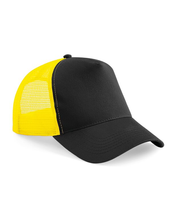 B640 Beechfield Snapback Trucker Black/Yellow B640 Beechfield Snapback Trucker Black/Yellow