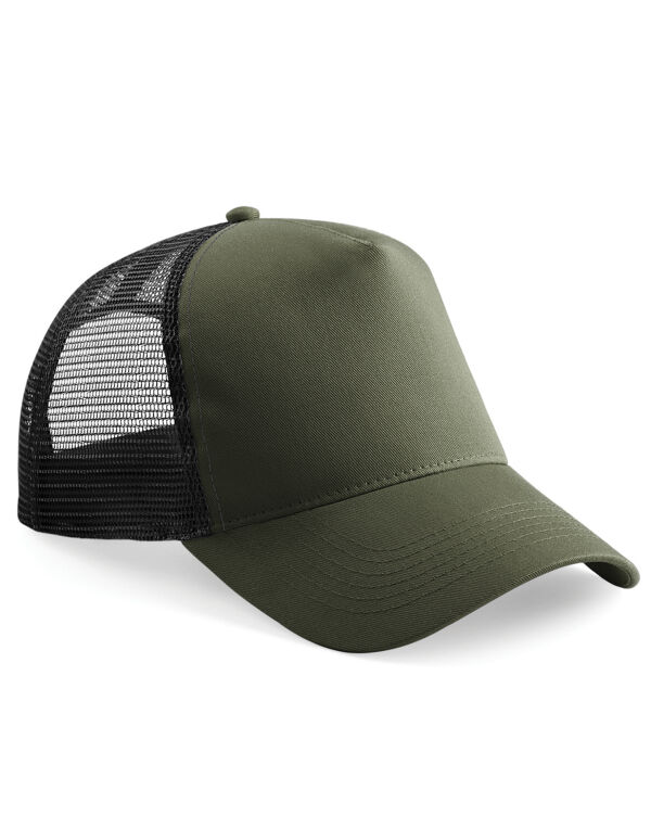 B640 Beechfield Snapback Trucker Olive/Black