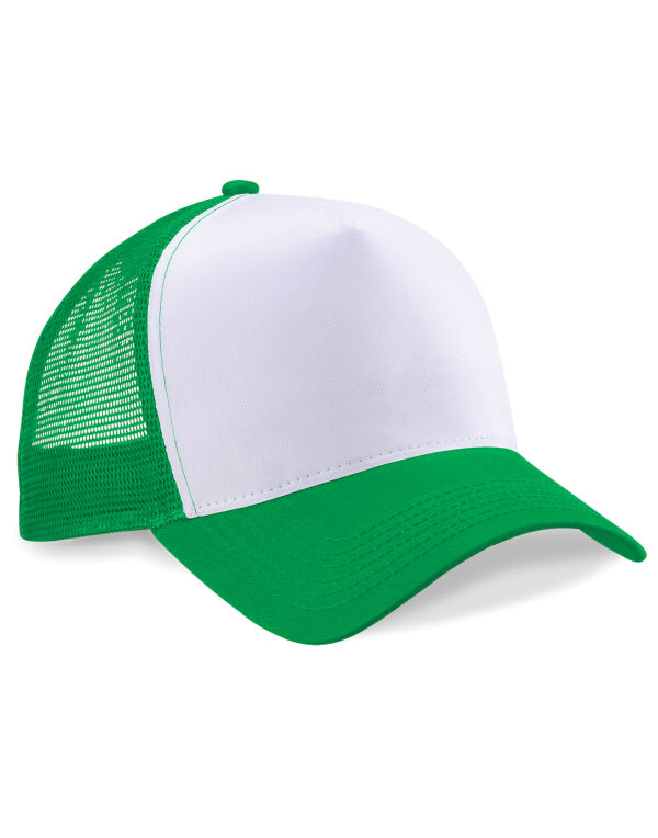 B640 Beechfield Snapback Trucker Pure Green/White