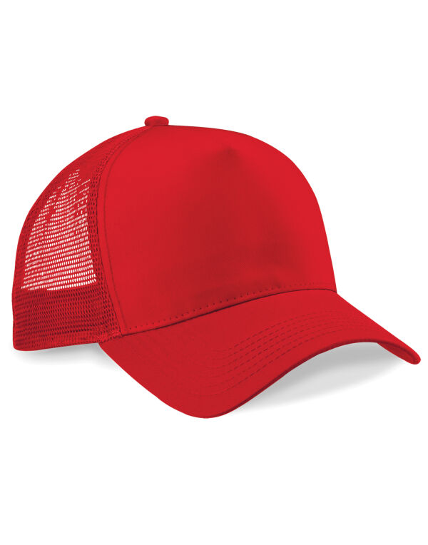B640 Beechfield Snapback Trucker Classic Red/Classic Red