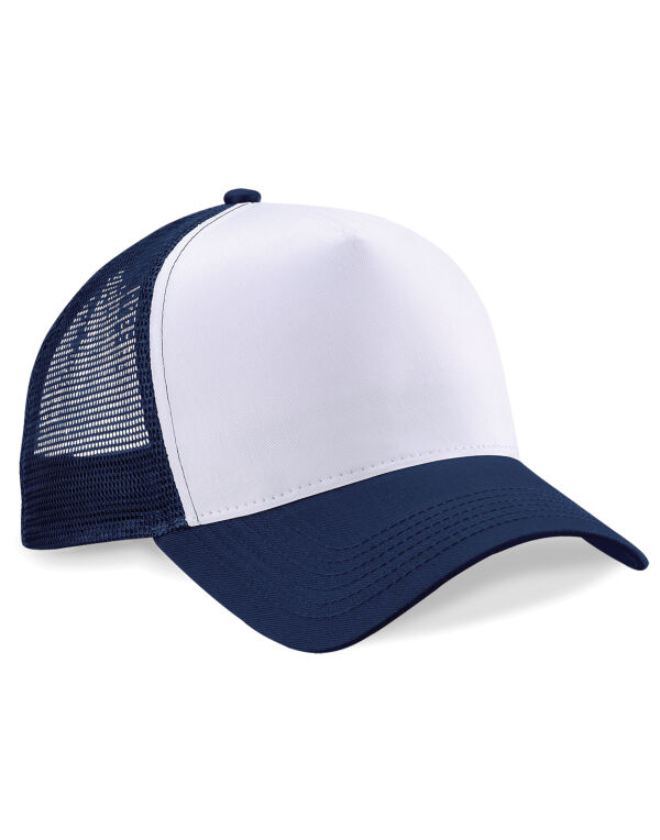 B640 Beechfield Snapback Trucker French Navy/White