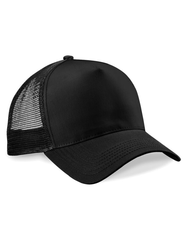 B640 Beechfield Snapback Trucker Black/Black