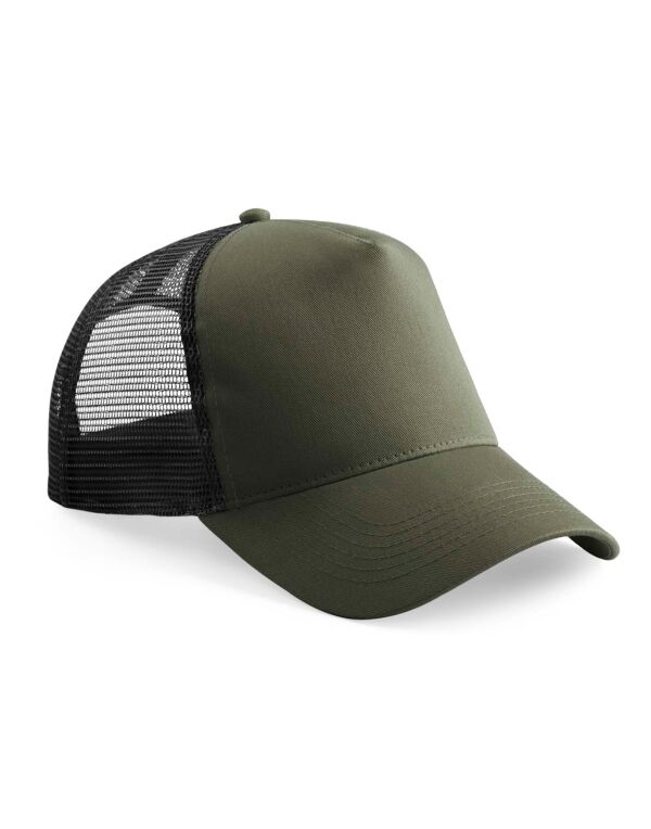 B640B Beechfield Junior Snapback Trucker Olive/Black B640B Beechfield Junior Snapback Trucker Olive/Black