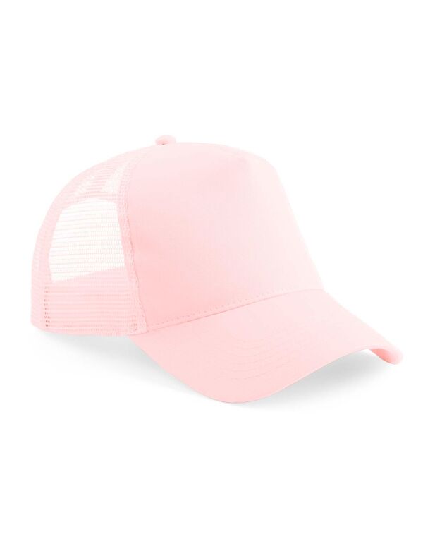 B640B Beechfield Junior Snapback Trucker Pastel Pink/ Pastel Pink