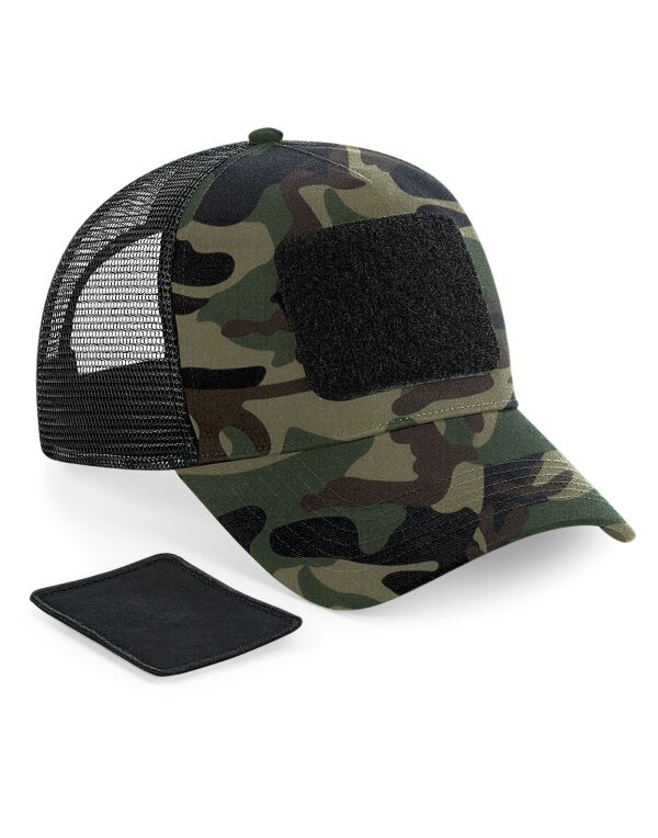 B641 Beechfield Patch Snapback Trucker Jungle Camo B641 Beechfield Patch Snapback Trucker Jungle Camo