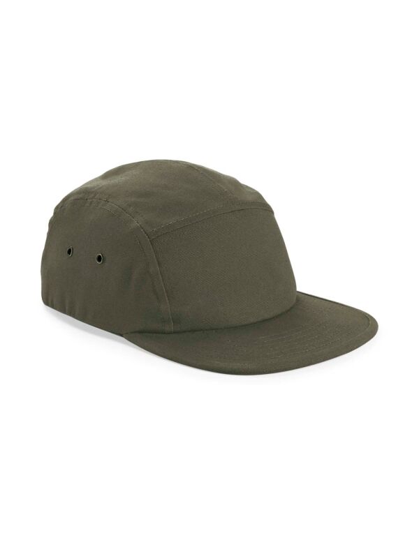 B654 Beechfield Canvas 5 Panel Camper Cap Olive B654 Beechfield Canvas 5 Panel Camper Cap Olive