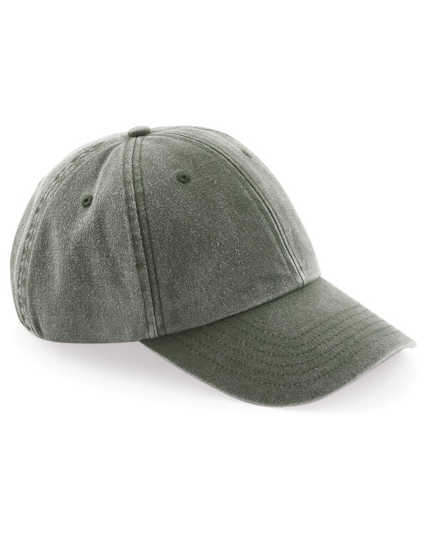 B655 Beechfield Low Profile Vintage Cap Vintage Olive