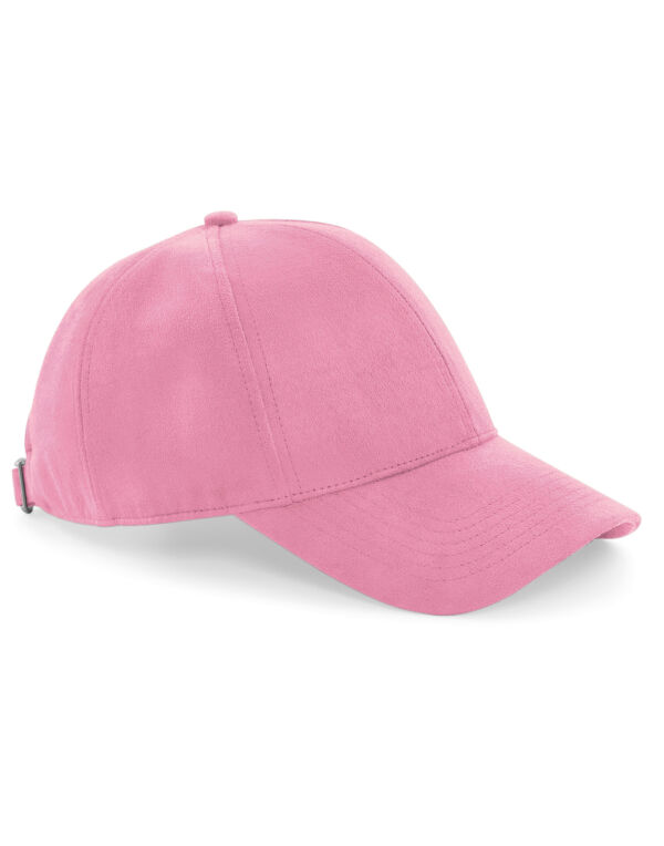 B656 Beechfield Faux Suede 6 Panel Cap Dusky Pink B656 Beechfield Faux Suede 6 Panel Cap Dusky Pink