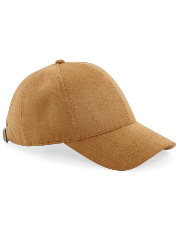 B656 Beechfield Faux Suede 6 Panel Cap Caramel B656 Beechfield Faux Suede 6 Panel Cap Caramel