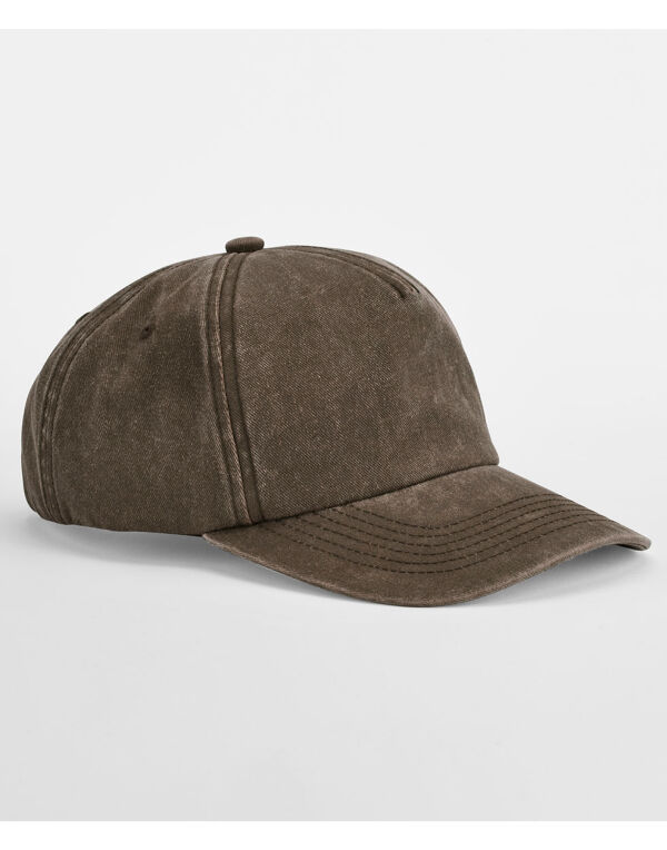 B657 Beechfield 5 Panel Vintage Cap Vintage Brown B657 Beechfield 5 Panel Vintage Cap Vintage Brown