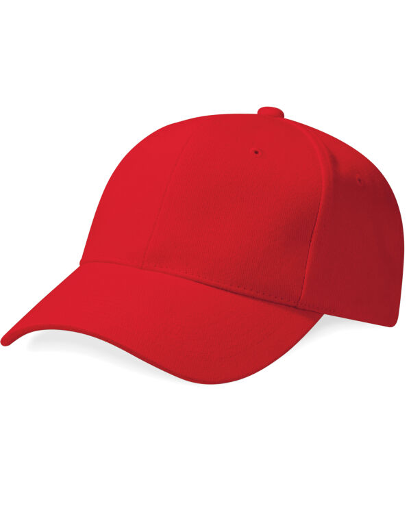 B65 Beechfield Pro-Style Heavy Brushed Cotton Cap Classic Red B65 Beechfield Pro-Style Heavy Brushed Cotton Cap Classic Red