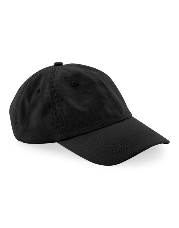 B652N Beechfield Organic Cotton 6 Panel Dad Cap Black B652N Beechfield Organic Cotton 6 Panel Dad Cap Black