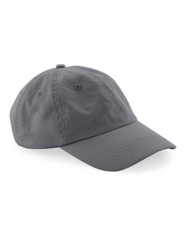 B652N Beechfield Organic Cotton 6 Panel Dad Cap Graphite B652N Beechfield Organic Cotton 6 Panel Dad Cap Graphite