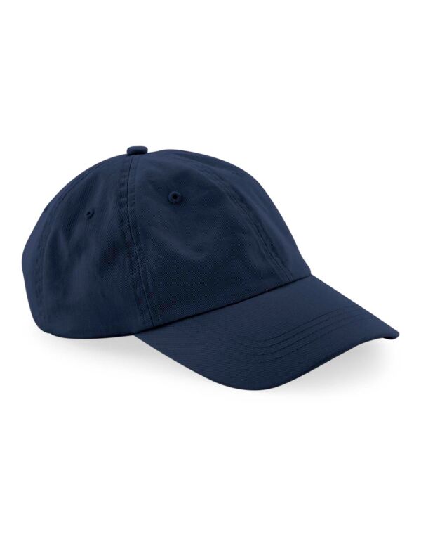 B652N Beechfield Organic Cotton 6 Panel Dad Cap Navy Blue