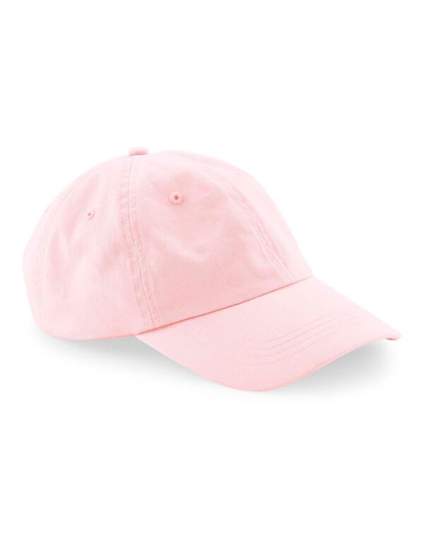B652N Beechfield Organic Cotton 6 Panel Dad Cap Powder Pink B652N Beechfield Organic Cotton 6 Panel Dad Cap Powder Pink