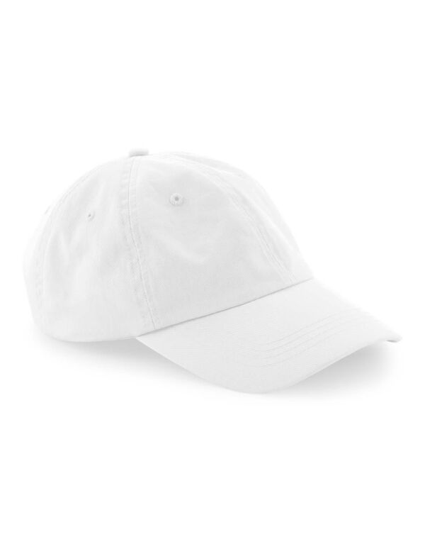 B652N Beechfield Organic Cotton 6 Panel Dad Cap White B652N Beechfield Organic Cotton 6 Panel Dad Cap White