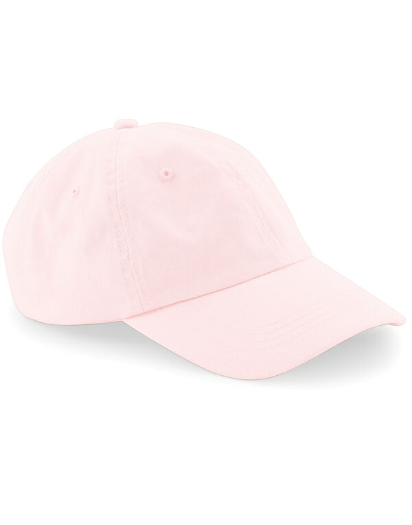 B653 Beechfield Low Profile 6 Panel Dad Cap Pastel Pink