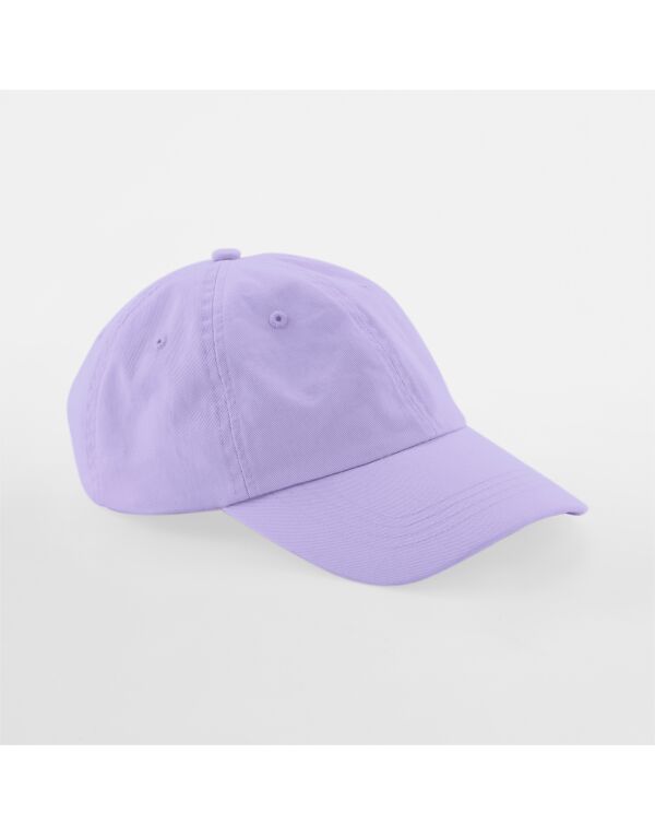 B653B Beechfield Junior Low Profile 6 Panel Dad Cap Lavender