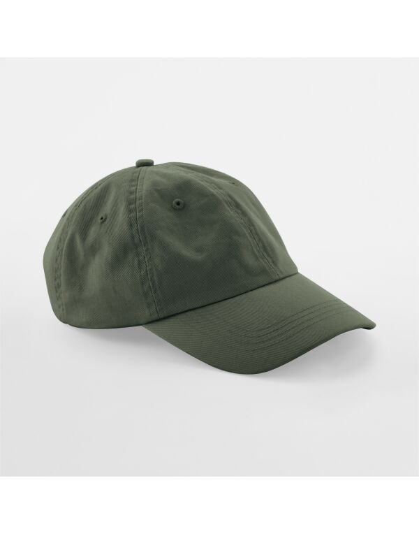 B653B Beechfield Junior Low Profile 6 Panel Dad Cap Olive Green