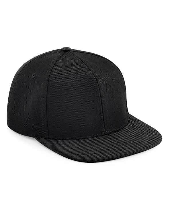 B661 Beechfield Original Flat Peak 6 Panel Snapback Black/Black B661 Beechfield Original Flat Peak 6 Panel Snapback Black/Black