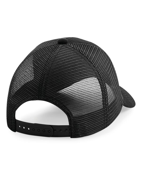 B678 Beechfield Jersey Athleisure Trucker Black B678 Beechfield Jersey Athleisure Trucker Black
